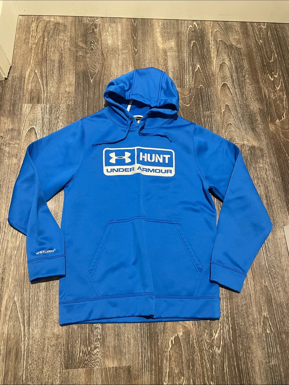 Under Armour Royal Blue Hunt Logo Pullover Hoodie